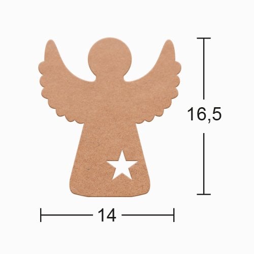 Ahşap Melek - 18mm - H122