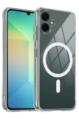 Newface Samsung Galaxy A07 4g Combo Sert Şeffaf Magsafe Kapak - Şeffaf