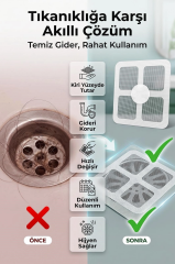 Gider Kapatıcı Pislik Tutucu Kendinden Yapışkanlı Gider Kapağı