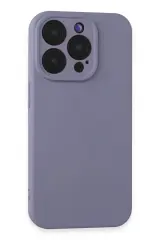 Newface İphone 15 Pro Max Kılıf Nano İçi Kadife Silikon - Lila