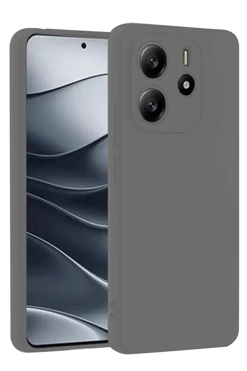 Newface Xiaomi Redmi Note 14 4g Kılıf First Silikon - Gri