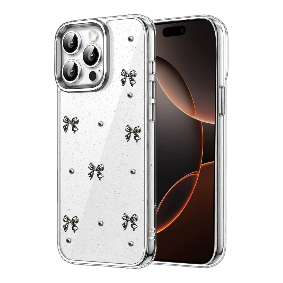 İphone 14 Pro Max Fiyonk Desenli Kapak - Desen 5