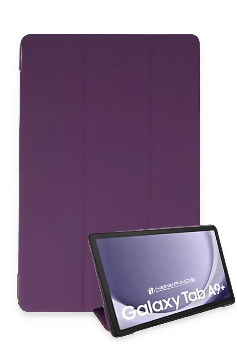 Newface Samsung Galaxy Tab A9 Plus Kılıf Tablet Smart Kılıf - Mor