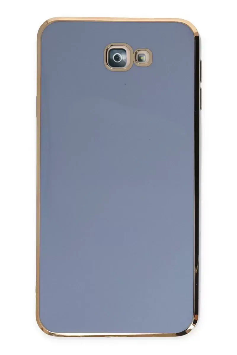 Newface Samsung Galaxy J7 Prime Kılıf Volet Silikon - Mavi