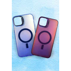 İphone 15 Pro Primera Magsafe Standlı Kapak - Lacivert