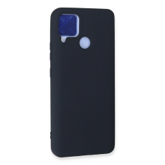 Realme C15 Kılıf Nano İçi Kadife Silikon - Lacivert