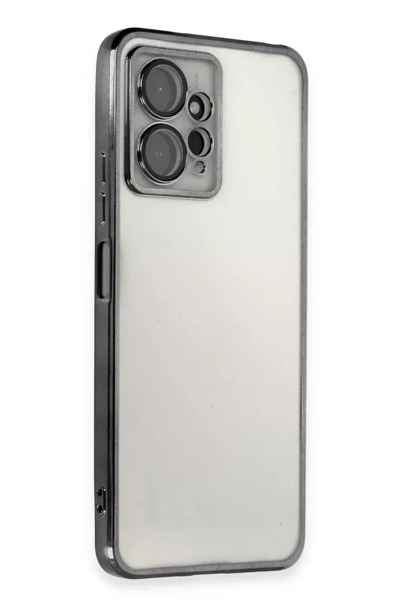 Newface Xiaomi Redmi Note 12 4g Kılıf Razer Lensli Silikon - Siyah