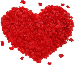 Kırmızı Renk Gül Yaprağı Şekilli Konfeti – 5 Paket 500 Adet