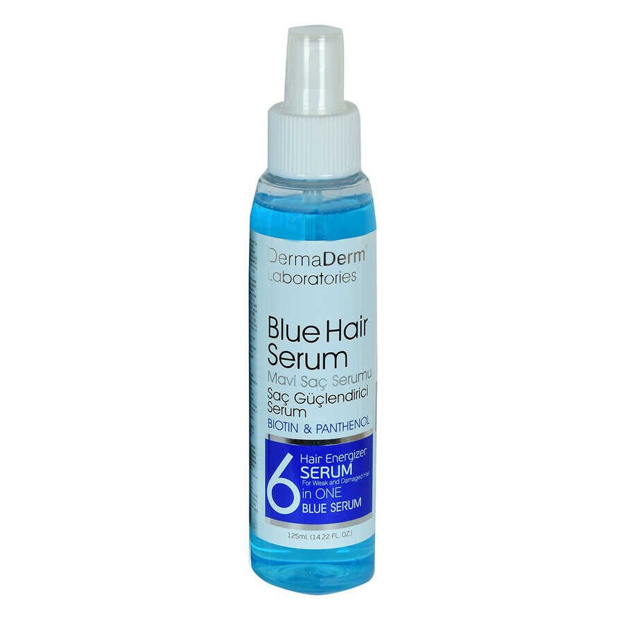 Mavi Saç Serumu Saç Güçlendirici Serum (Biotin Panthenol Vitamin E-Keratin) 125 ML