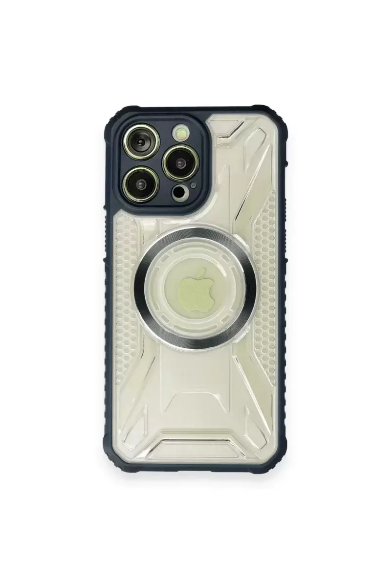 Newface İphone 12 Pro Kılıf Prag Magneticsafe Kapak - Lacivert