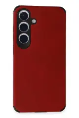 Newface Samsung Galaxy S24 Kılıf Loop Deri Silikon - Kırmızı