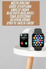 1.83 İnç Akıllı Saat Android Ve İos Uyumlu Çağrı Cevaplayabilen Adımsayar Gps Takibi