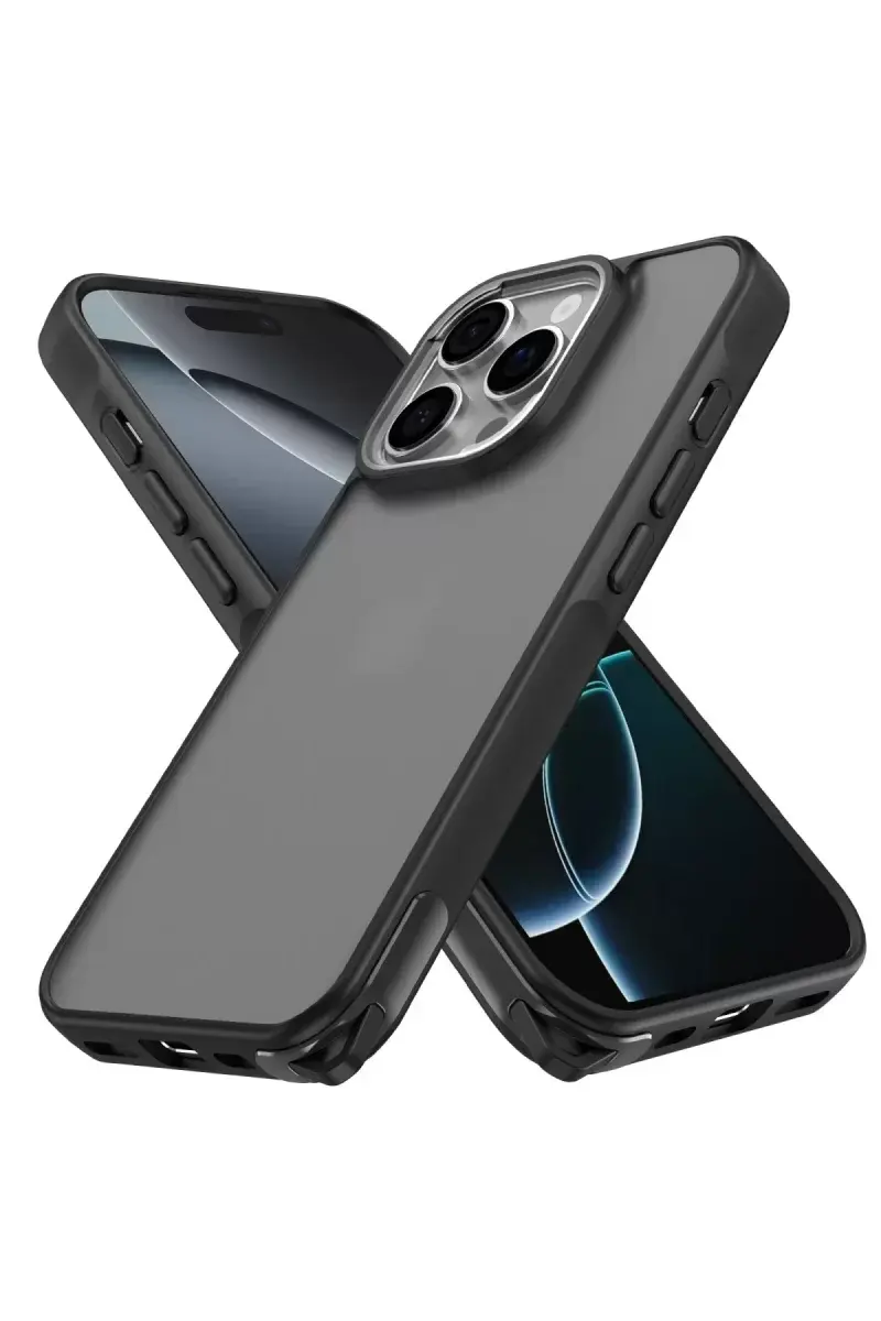Newface İphone 16 Pro Kılıf Elegant Kapak - Siyah