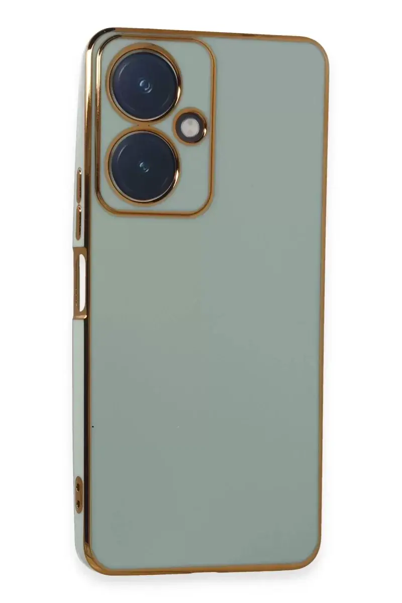 Newface Vivo Y27 Kılıf Volet Silikon - Açık Yeşil