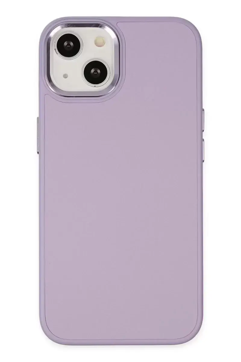 Newface Apple İphone 14 Plus Kılıf Asya Deri Silikon - Lila