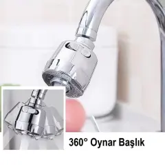Sunup Sn-27114 2 Kademeli Tasarruflu Musluk Başlığı 360 Derece