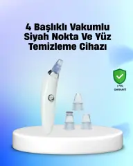 Vakum Teknolojili Siyah Nokta Temizleyici Cihaz – 4 Farklı Başlık Ve Derinlemesine Gözenek Temizliği