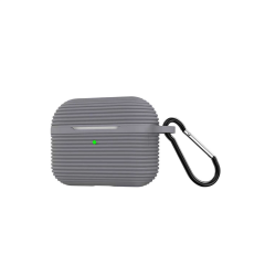 Airpods Pro 3 (3.nesil) Raven Silikon Kılıf - Gri