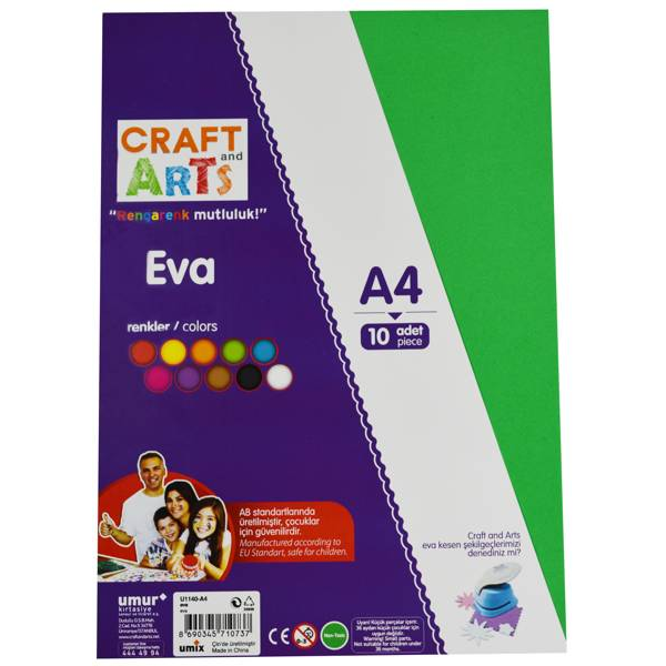 Eva 10 Renk 2mm A3