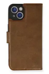 Newface İphone 14 Kılıf Trend S Plus Kapaklı Kılıf - Taba