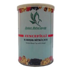 Zencefilli Karışık Bitkisel Çay 100 Gr Teneke Kutu