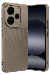 Newface Xiaomi Note 14 5g Auto Focus Karbon Kapak - Kahverengi