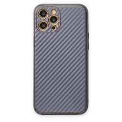 İphone 12 Pro Kılıf Coco Karbon Silikon - Gri