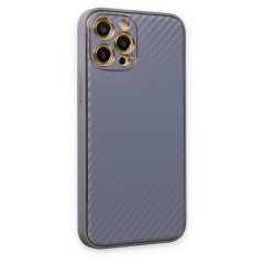 İphone 12 Pro Kılıf Coco Karbon Silikon - Gri