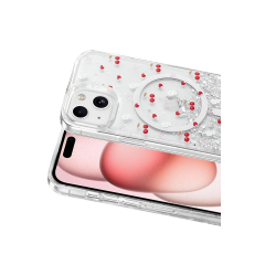 Onegif  İphone 14 Misk Simli Magsafe Kapak - Desen 5
