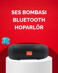 Bluetooth Hoparlör 20w Bass Güçlü Ses Usb Flash Aux Destekli