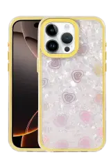 Newface Apple İphone 15 Pro Max Lumi Desenli Kapak - Sarı