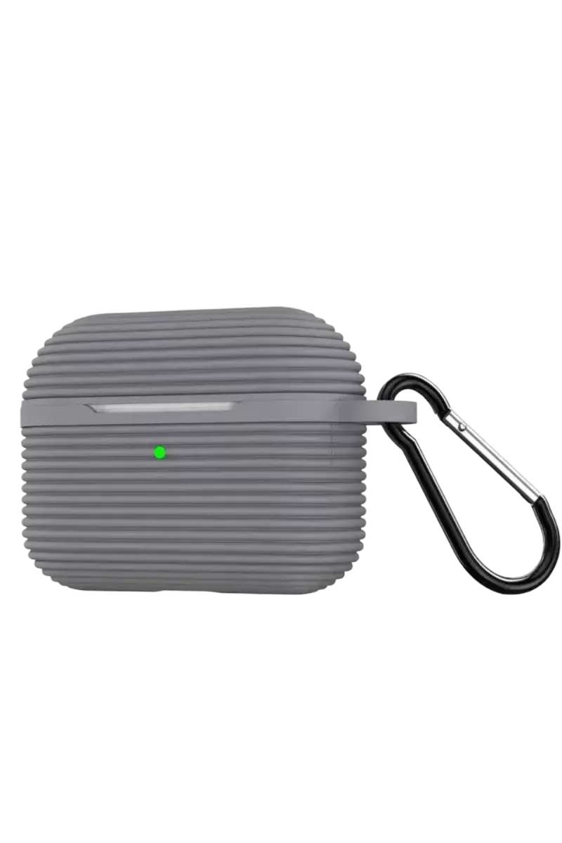 Newface Airpods Pro 3 (3.nesil) Raven Silikon Kılıf - Gri