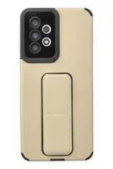 Newface Samsung Galaxy A33 5g Kılıf Mega Standlı Silikon - Gold