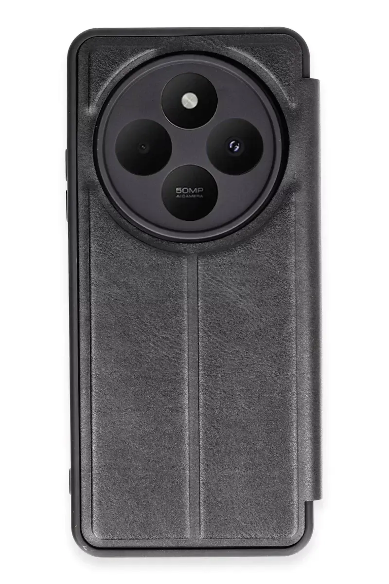 Newface Xiaomi Redmi 14c Kılıf Flip Cover - Siyah