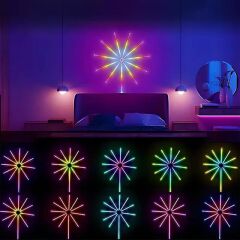 Sunup Rgb Led’li Işıklı Ses Kontrüllü Havai Fişek Cihazı