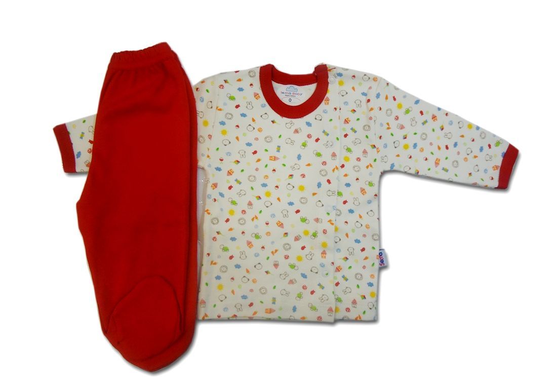 Sema Bebe Bebek Pijama Takımı - Kırmızı