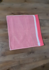 Pembe Fermuarlı - Hassas Çamaşır Terlik  Ayakkabı Yıkama Filesi Büyük Boy