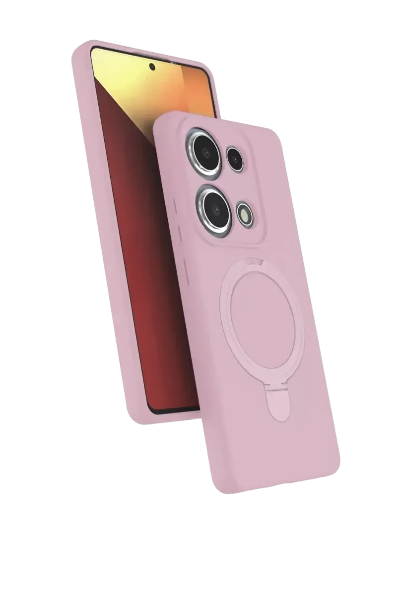 Newface Xiaomi Redmi Note 13 Pro 4g Regal Magsafe Standlı Kapak - Açık Pembe