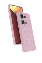 Newface Xiaomi Redmi Note 13 Pro 4g Regal Magsafe Standlı Kapak - Açık Pembe