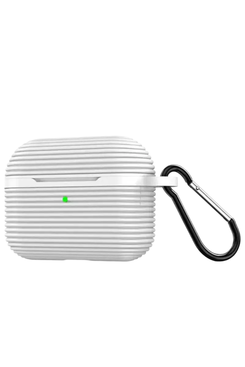 Newface Airpods Pro 3 (3.nesil) Raven Silikon Kılıf - Beyaz
