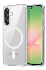 Newface Samsung Galaxy A57 5g Combo Sert Şeffaf Magsafe Kapak - Şeffaf