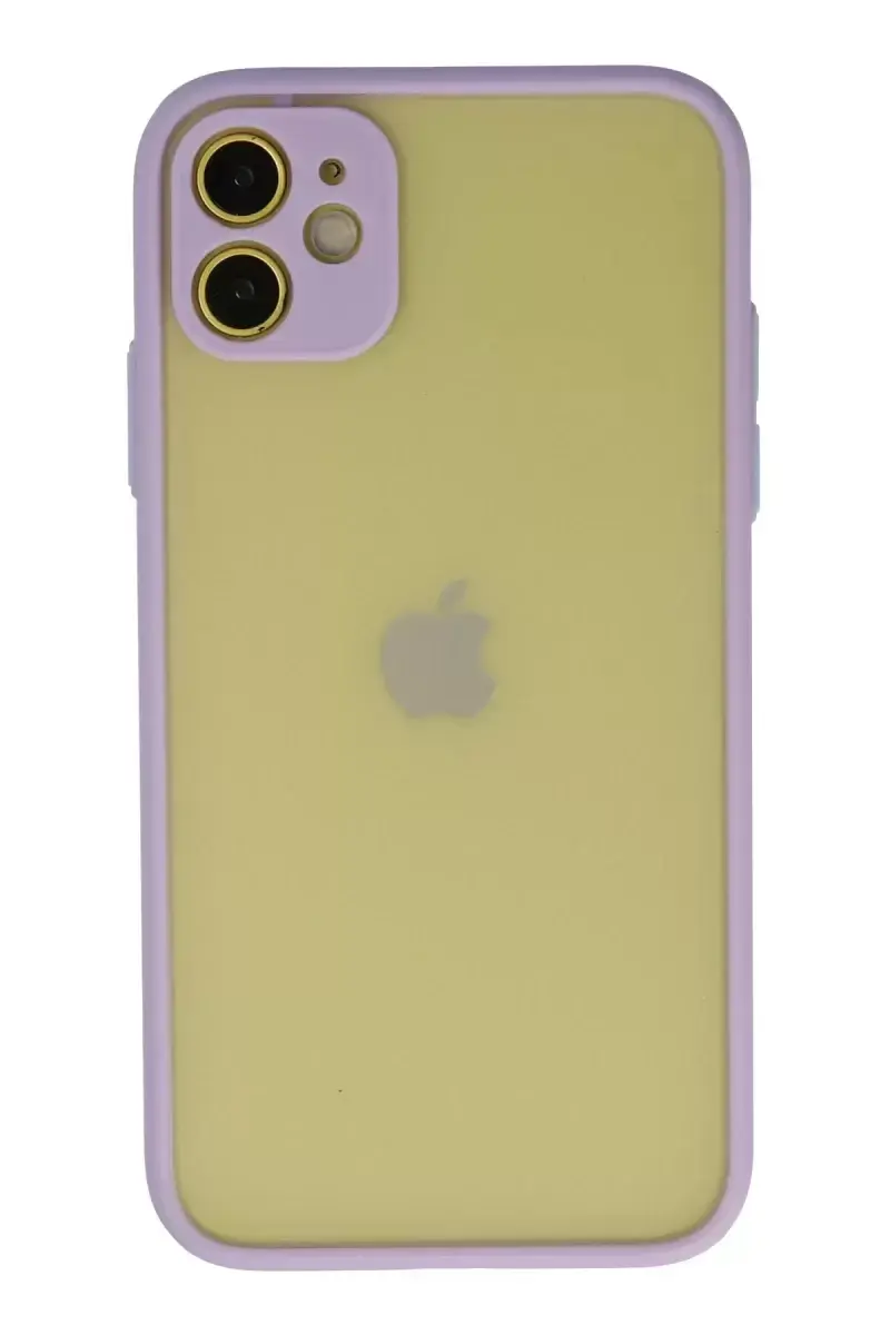 Newface Apple İphone 11 Kılıf Montreal Silikon Kapak - Mor