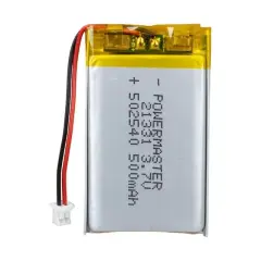 Powermaster 502540 3.7 Volt 500 Mah Lityum Polimer Pil