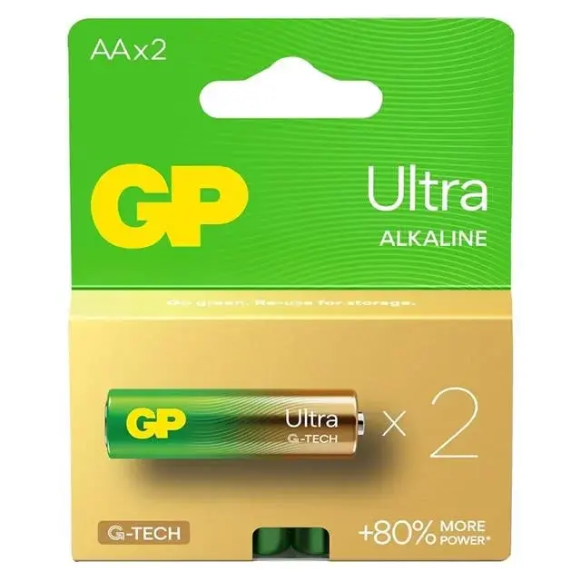 Gp G-tech Ultra Alkalin Kalem Lr6 - Aa Boy 1.5v Pil 2li Paket