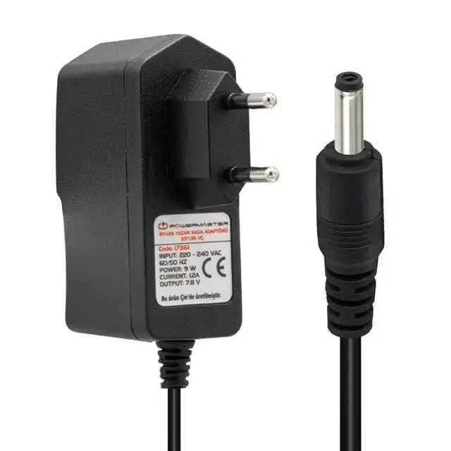 Powermaster Pm-17361 7.8 Volt - 1.2 Amper 3.5*1.35 Mm Uçlu Plastik Kasa Adaptör