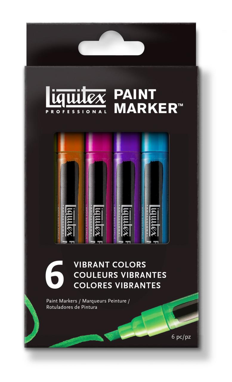 Marker Set - Canlı Renkler - 6 Parça - 2mm