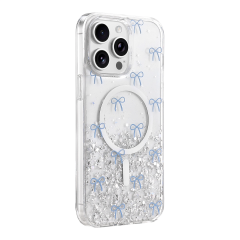 Onegif  İphone 14 Pro Max Misk Simli Magsafe Kapak - Desen 3