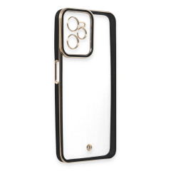 Realme C35 Kılıf Liva Lens Silikon - Siyah