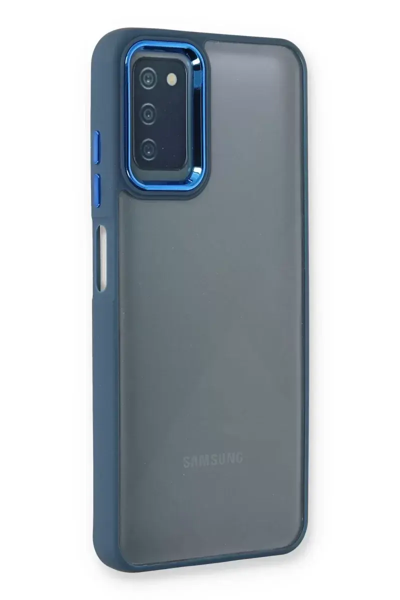 Newface Samsung Galaxy A03s Kılıf Dora Kapak - Mavi