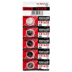 Maxell Cr1620 3v Lityum Düğme Pil 5'li Paket